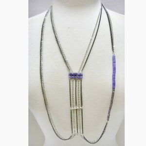 🌺 Semi Precious Amethyst Stone Necklace